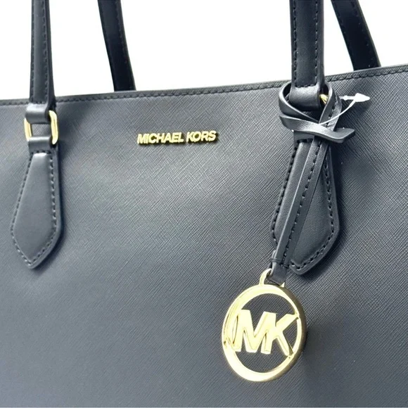 Michael Kors Sheila Large Signature Logo Tote Bag - Black